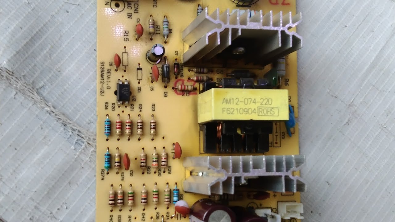 modul PSU/smps dispenser merk Sanken tegangan drop,tidak bisa panas/ tidak bisa dingin