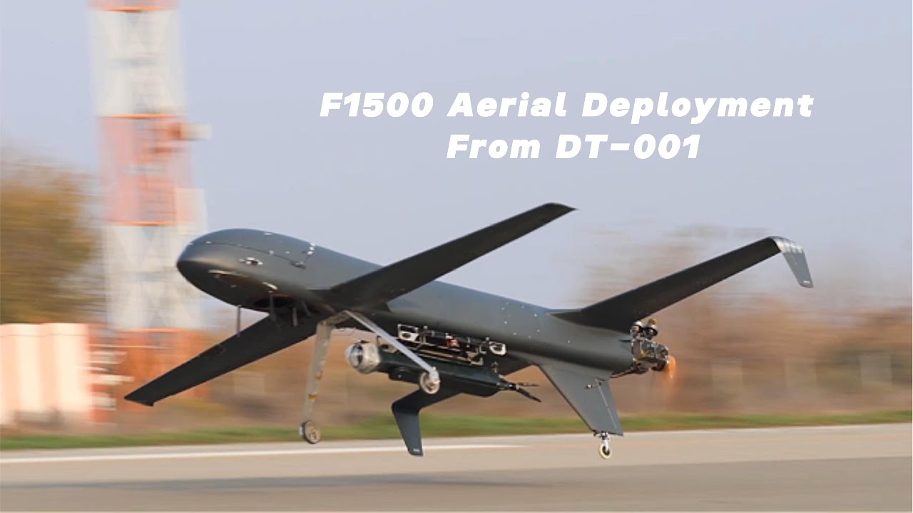 F1500 UAV Aerial Deployment from DT-001 | Long-Endurance Tactical Drone System