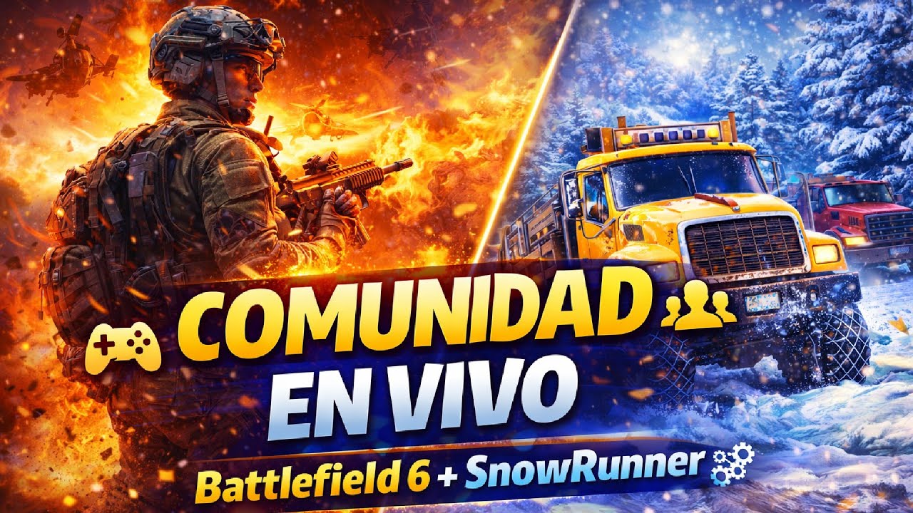 🔥 JUGANDO CON LA COMUNIDAD | Battlefield 6 🪖 + SnowRunner 🚛❄️ | Directo en Vivo