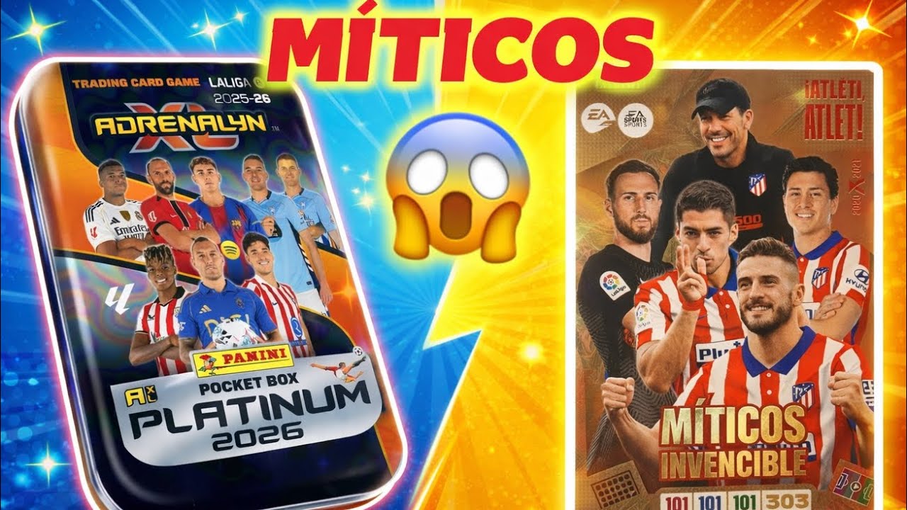 😱 ¡SALE UNA MÍTICOS INVENCIBLE DEL ATLÉTICO! 🔥 Nueva PLATINUM BOX Adrenalyn XL 25/26 + Jugón 227