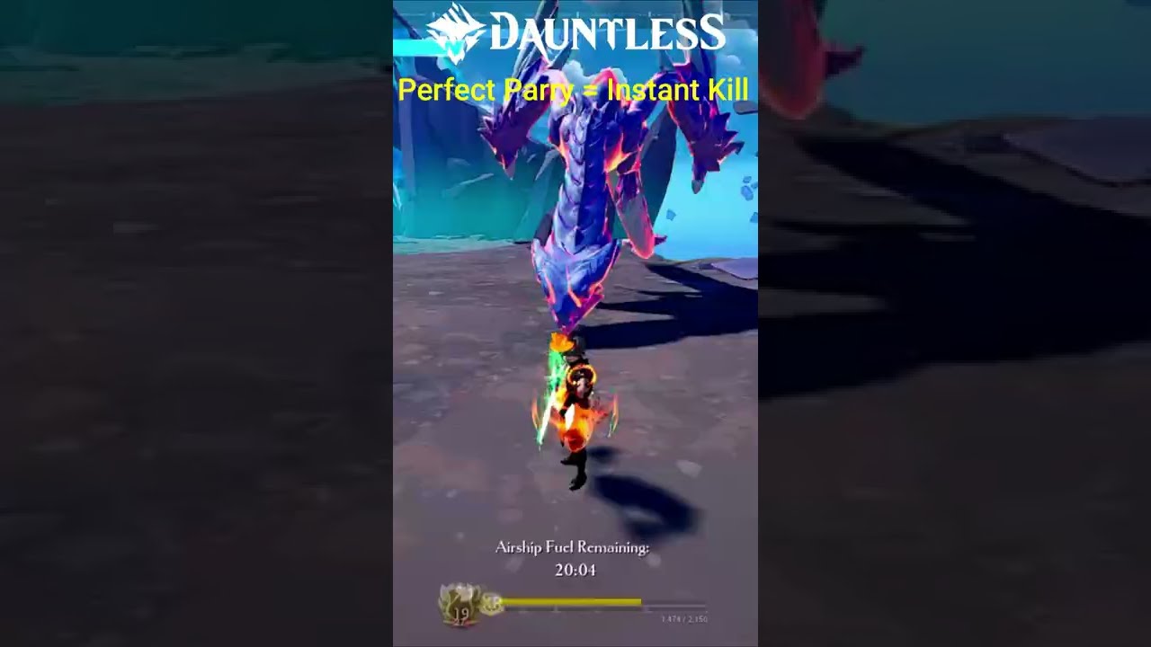 Dauntless Perfect Parry = Instant Kill