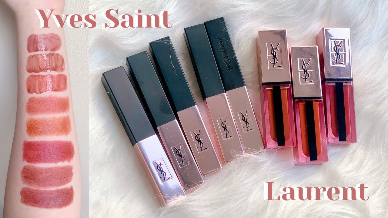 [ENG] SWATCH & REVIEW YSL ILLICIT NUDES | SIÊU PHẨM THE SLIM GLOW MATTE & WATER STAIN GLOW ✨