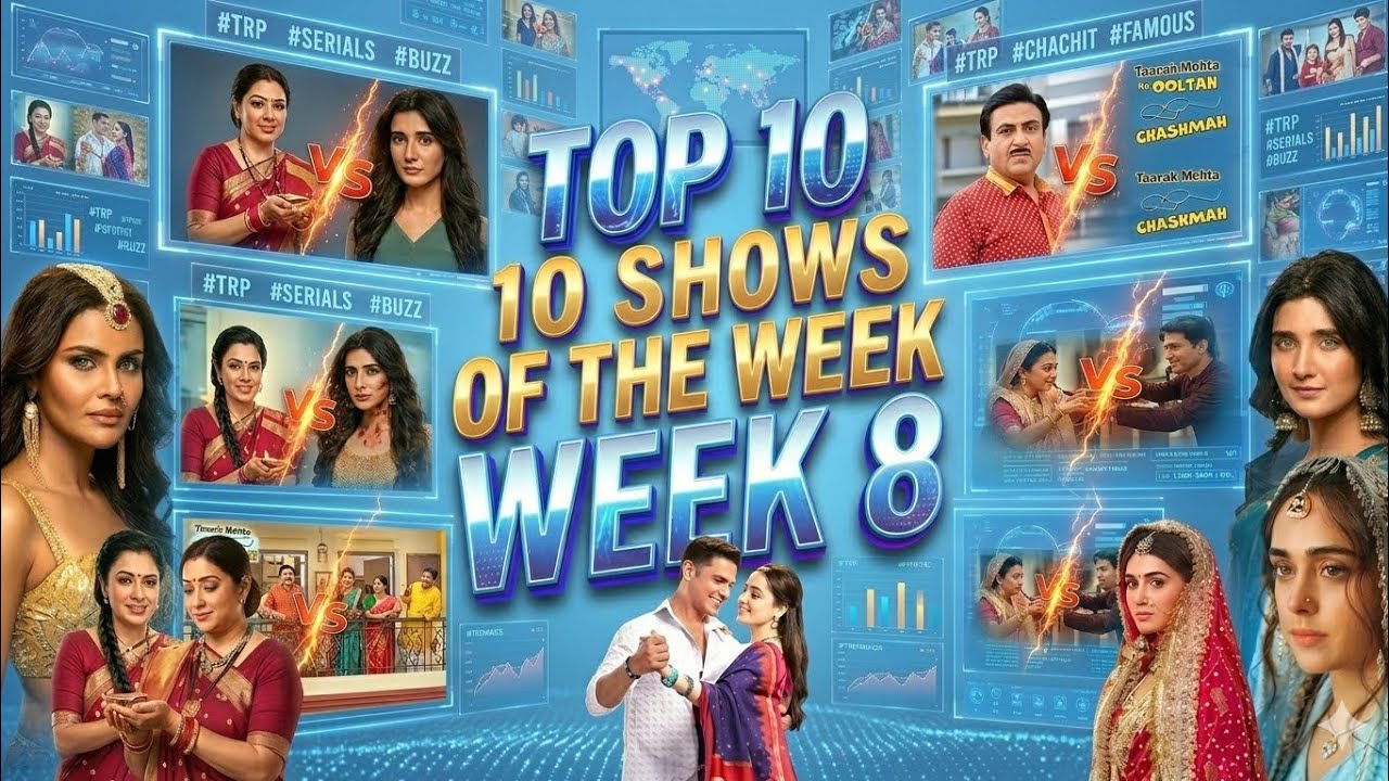 Top 10 Most Famous Shows (Week 8) | Anupamaa, Nagin 7 ya YRKKH? Kisne Maari Baazi?