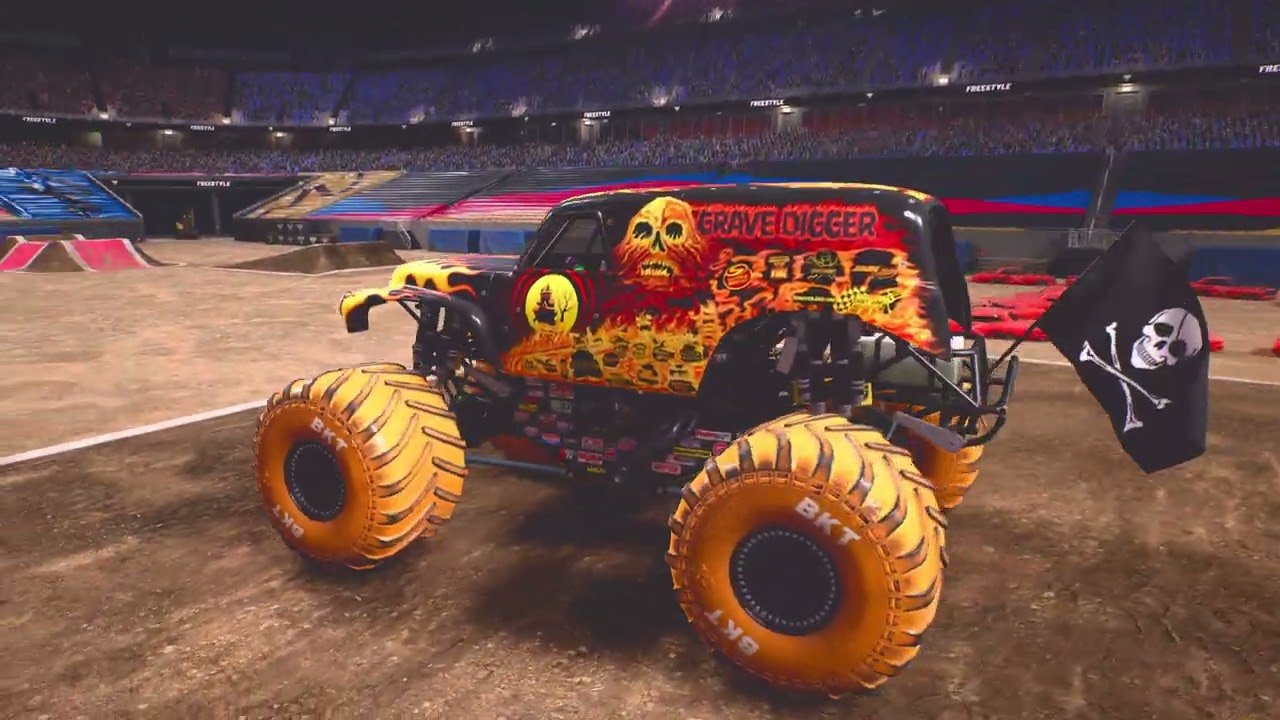 Monster Jam Showdown Freestyle Competition Fire trucks