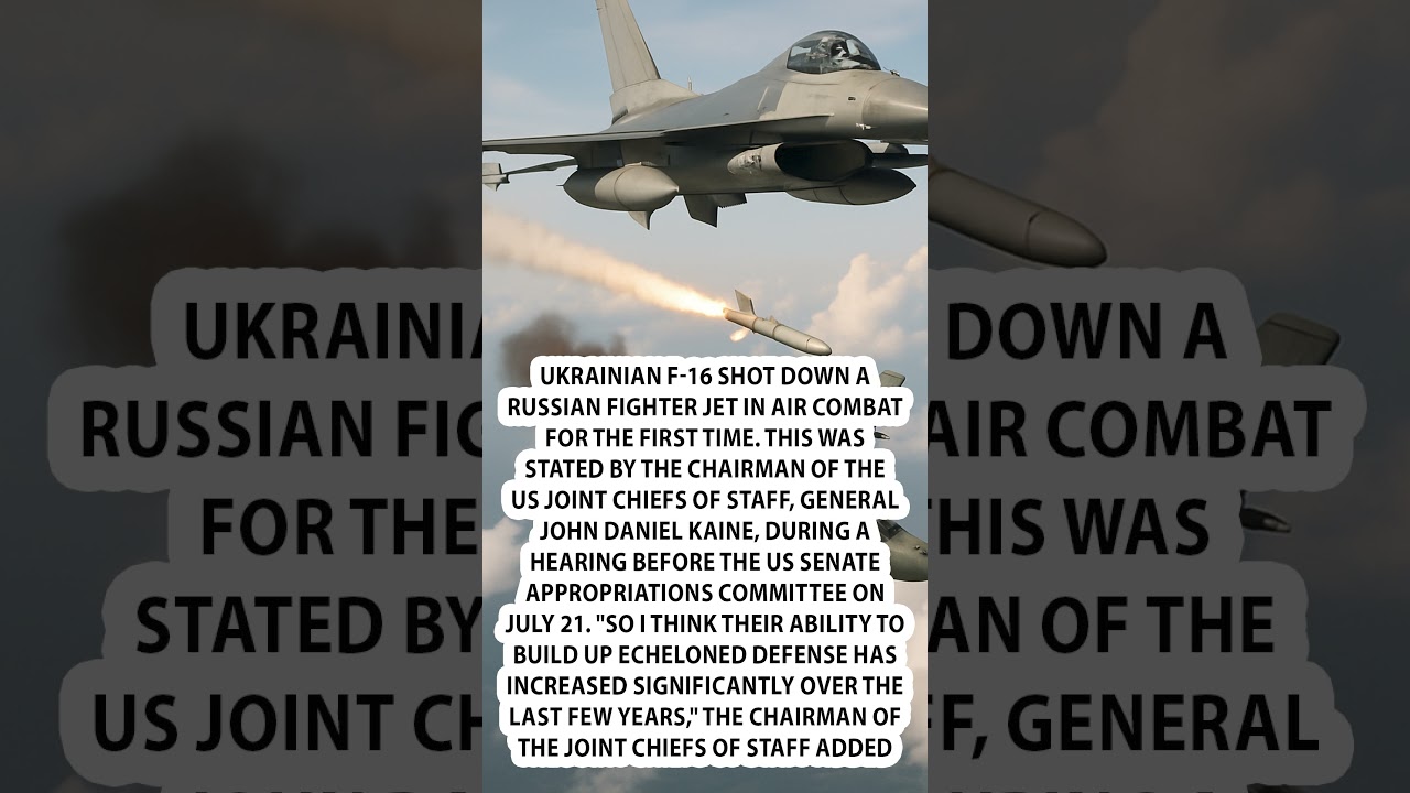 🔥F-16 battle right in the sky! Russian jet lost
