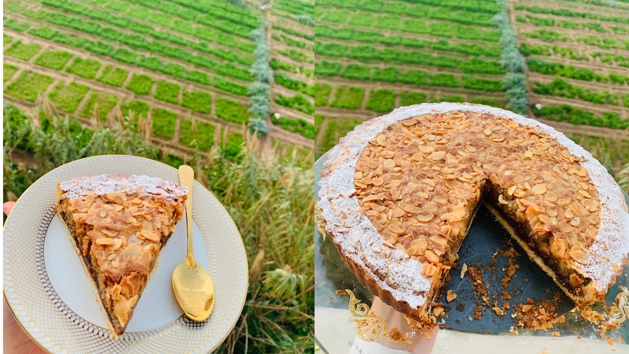 Tarte amandine au chocolat طارط شكلاط واللوز