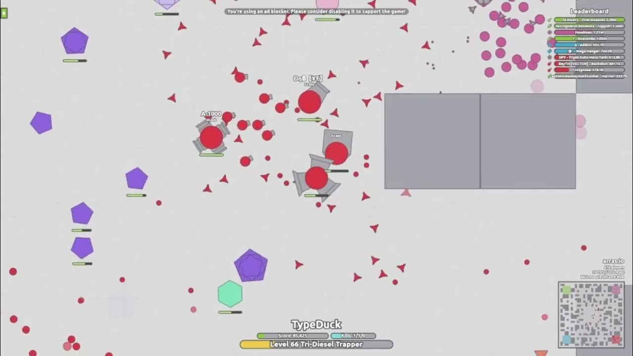 Arms Race Highlights: 4 Jerkers 1 Tri-Diesel Trapper [SHINY SHAPE SPOTTED]  (Arras.io)