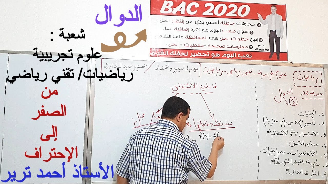الدوال من الصفر إلى الإحتراف :  الإستمرارية, الإشتقاقية