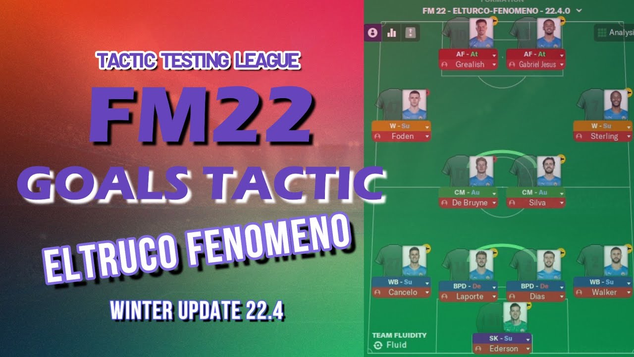 Tactic Testing League - Eltruco Fenomeno- GOALS!!! - FM22 - Football Manager 2022