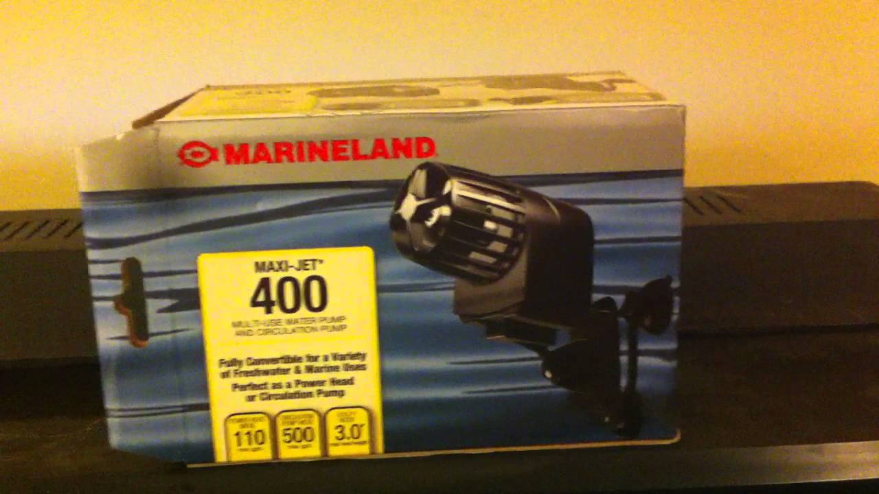 New Marineland Maxi-Jet 400 Circulation Pump In 55 Gallon Mbuna Tank!