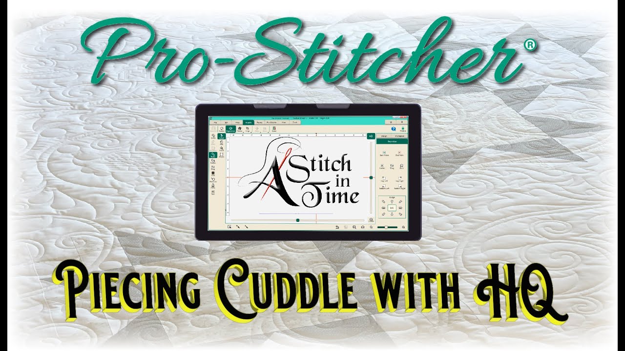 Piecing Cuddle on a Handi Quilter