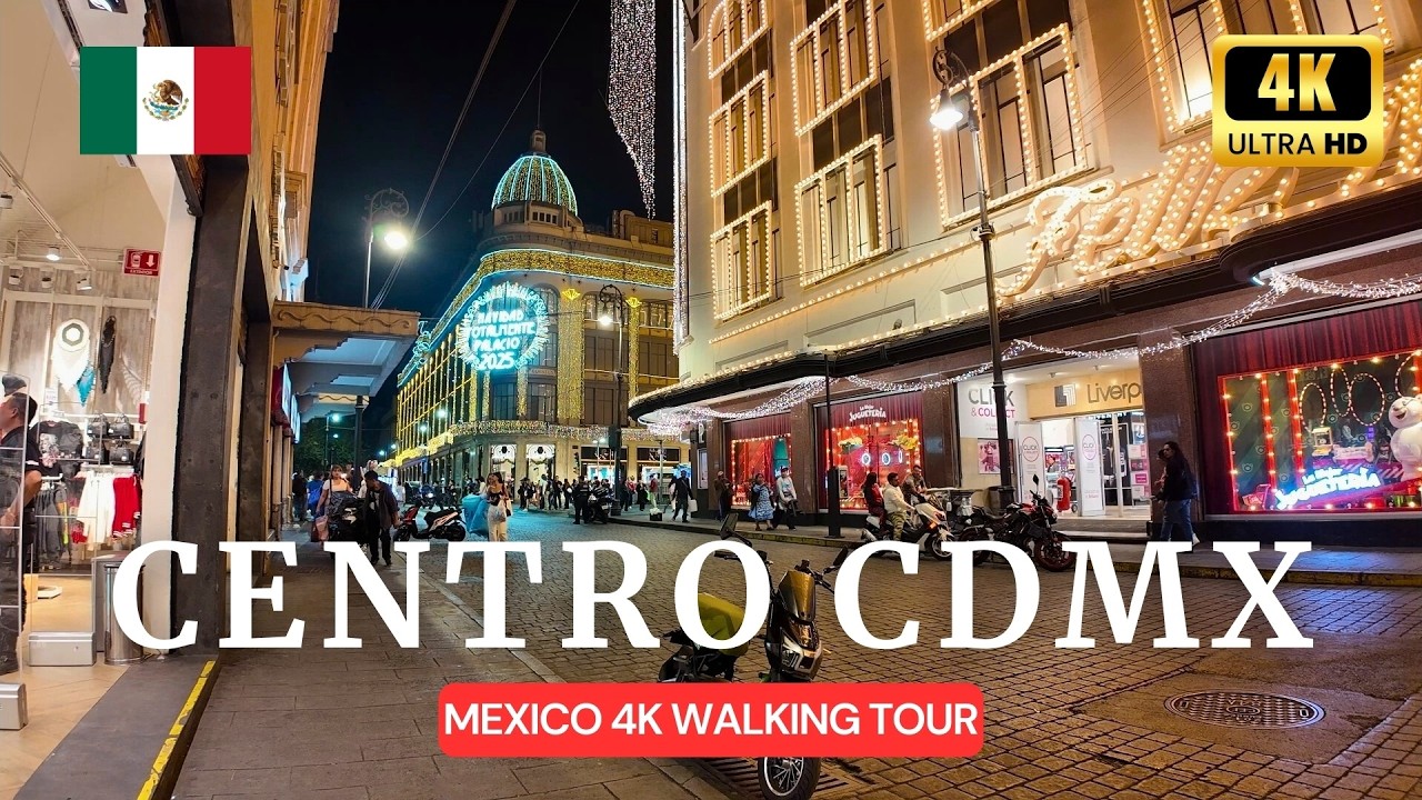 México City Walking Tour Night | Zócalo, Madero y Alameda CDMX Walking Tour 🇲🇽