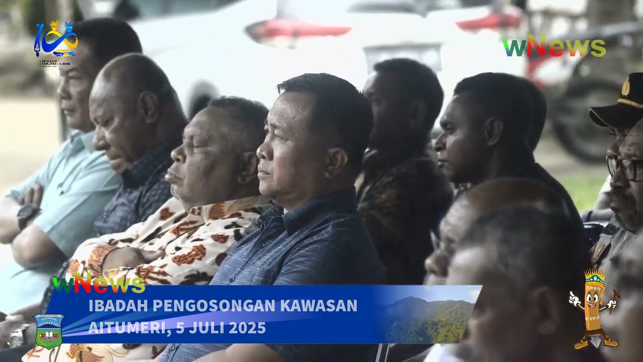 wNews : IBADAH SYUKUR PENGOSONGAN LOKASI BATU PERADABAN AITUMERI - MIEI TELUK WONDAMA