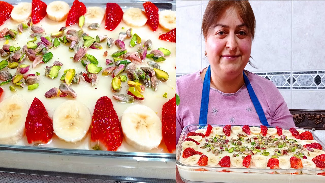 LÜBNAN TATLISI | SÜTLÜ TATLILAR | DÜNYA MUTFAĞI | DONDURMA TADINDA YAZ TATLISI