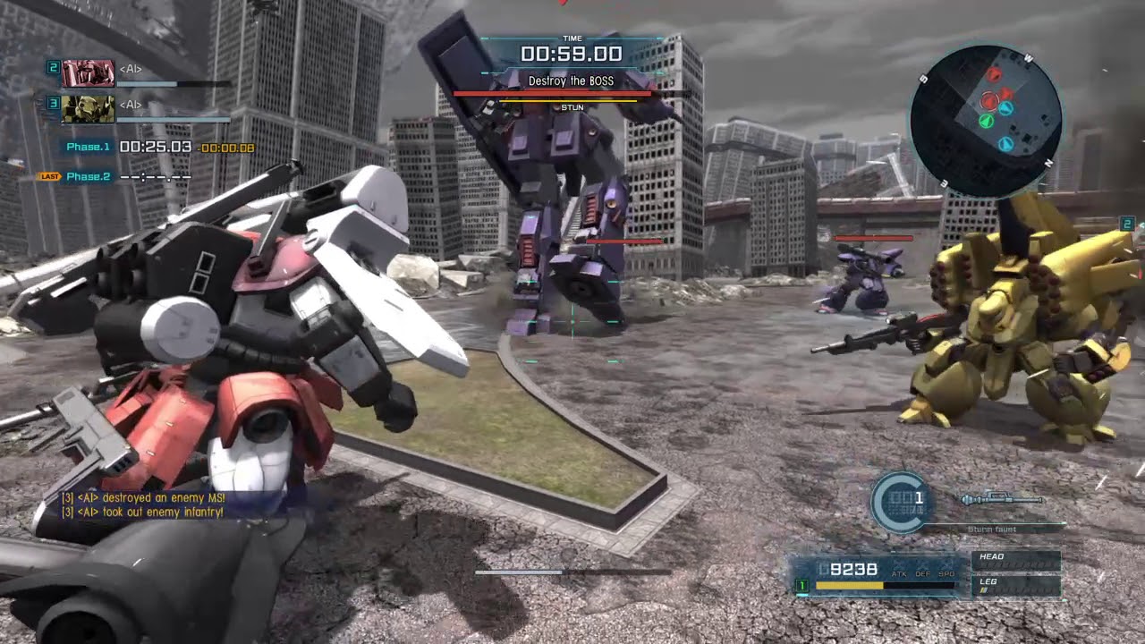 GBO2 | Psycho Gundam Mk II Clear (Sub 3-Minutes): Xeku Eins Type 3