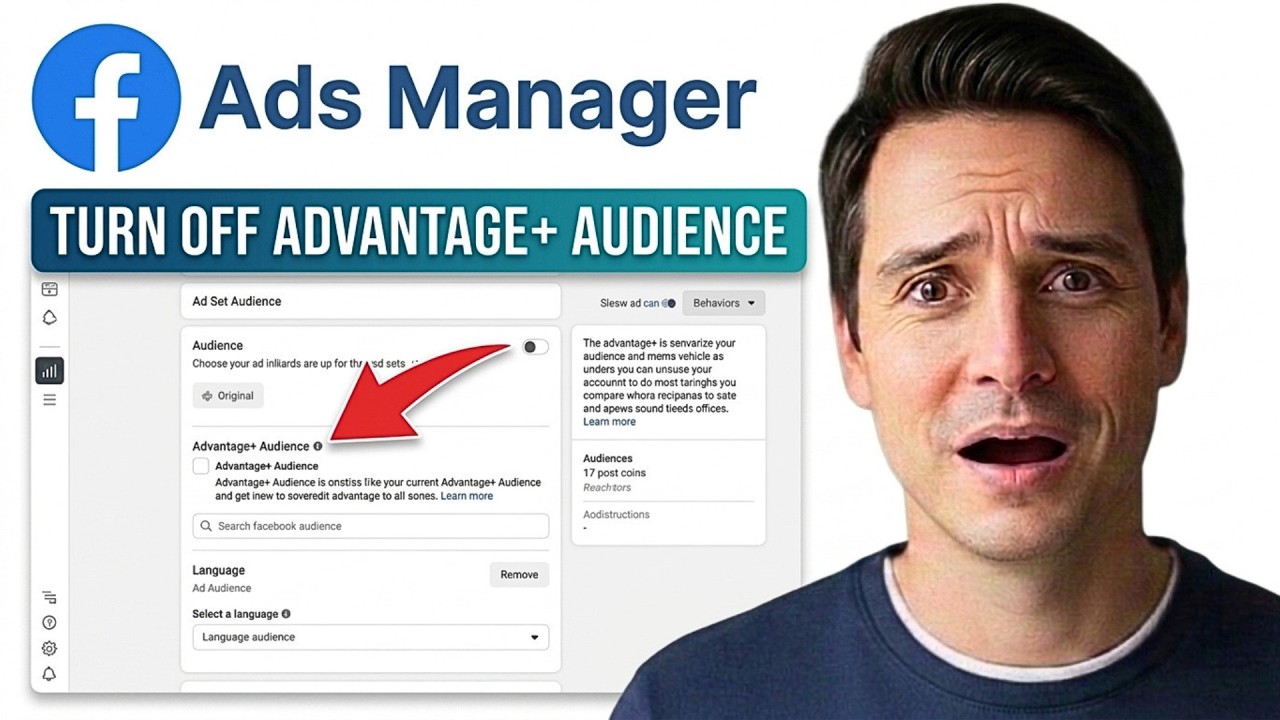 Как отключить Advantage+ Audience в Facebook Ads Manager (пошаговое руководство 2026 года)