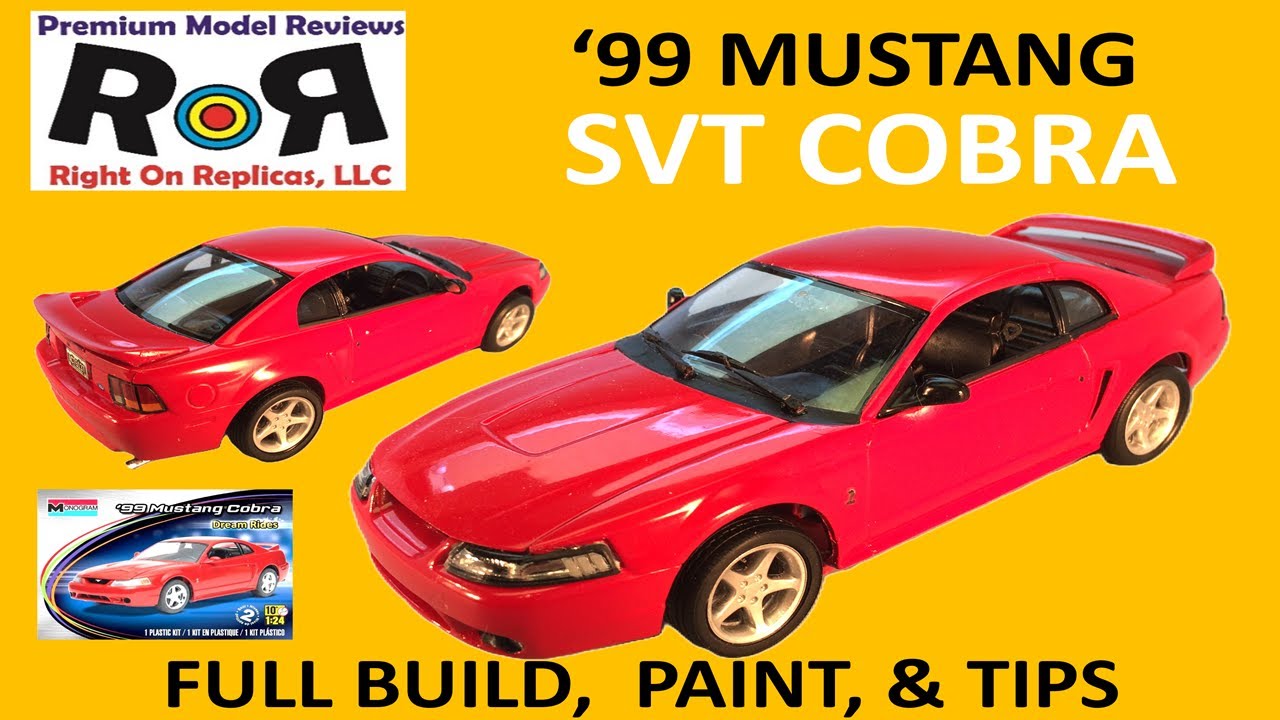 '99 Mustang SVT Cobra 1:25 Scale Monogram 4014 -Full Build and Review