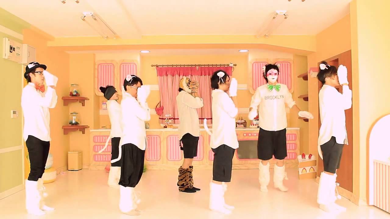 すーぱーぬこぬこわーるどを30代大人7人で踊った映像はこちら