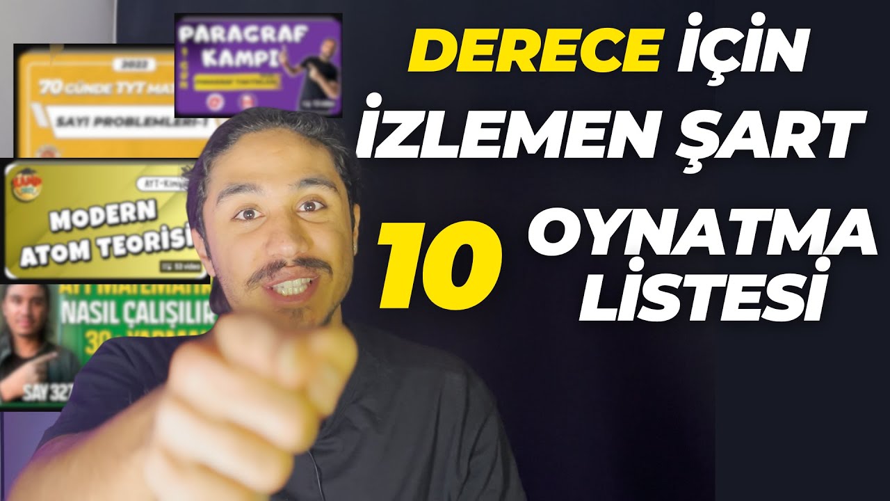 Her İhtiyaca Göre YKS Oynatma Listeleri | Konuları Hızlı bitirme garantili #yks #yks2024