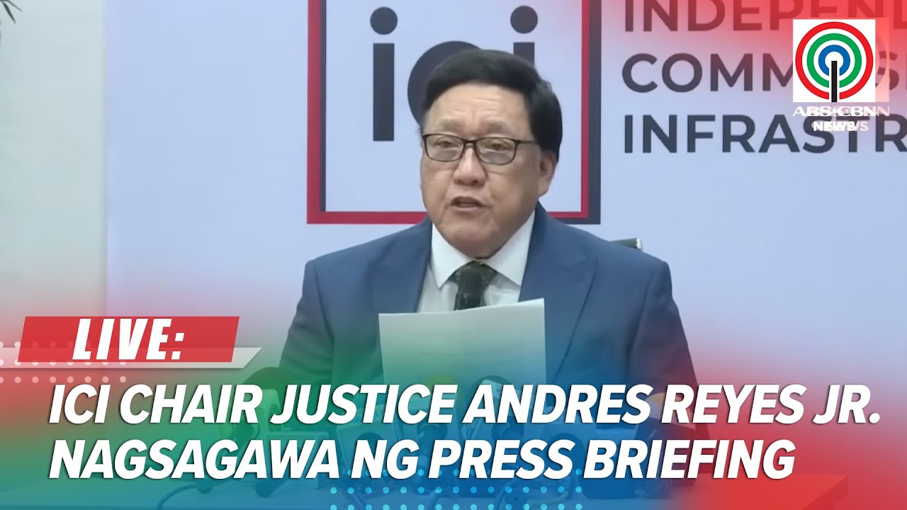 LIVE: ICI Chairperson Justice Andres Reyes holds press briefing | December 3, 2025