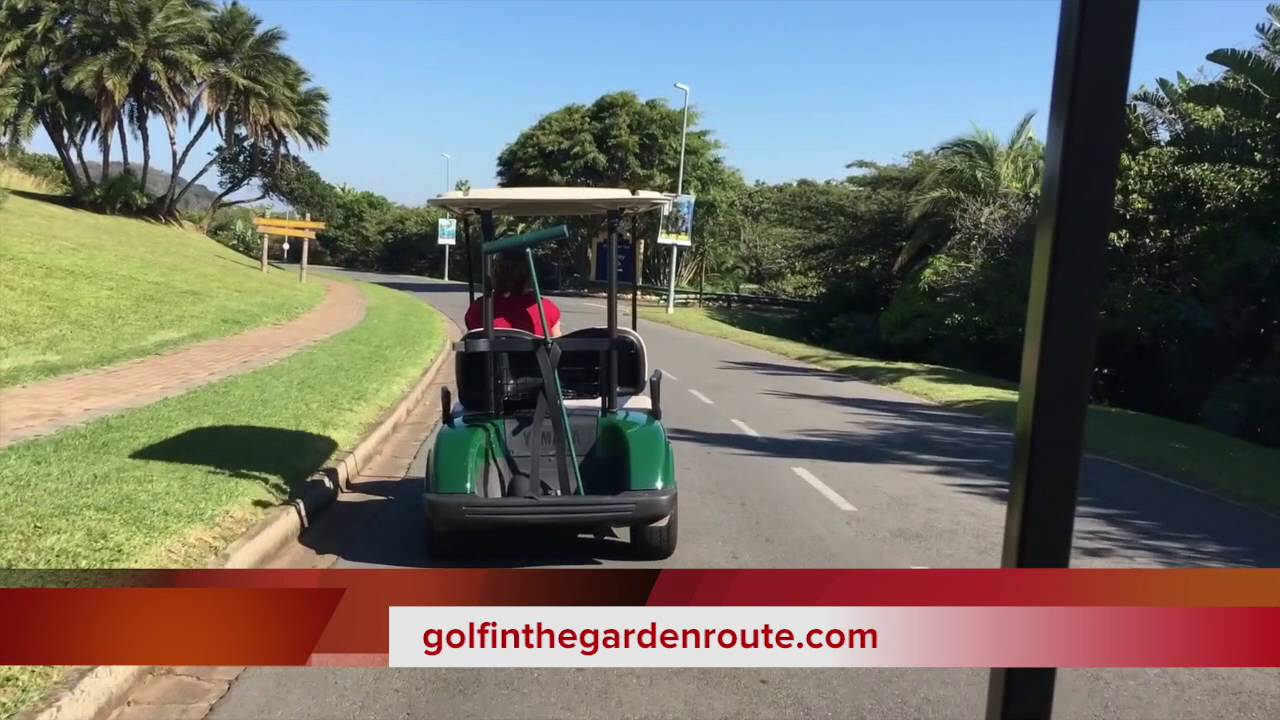 Wild Coast Sun on a golf cart to the Country Club - golfinthegardenroute com