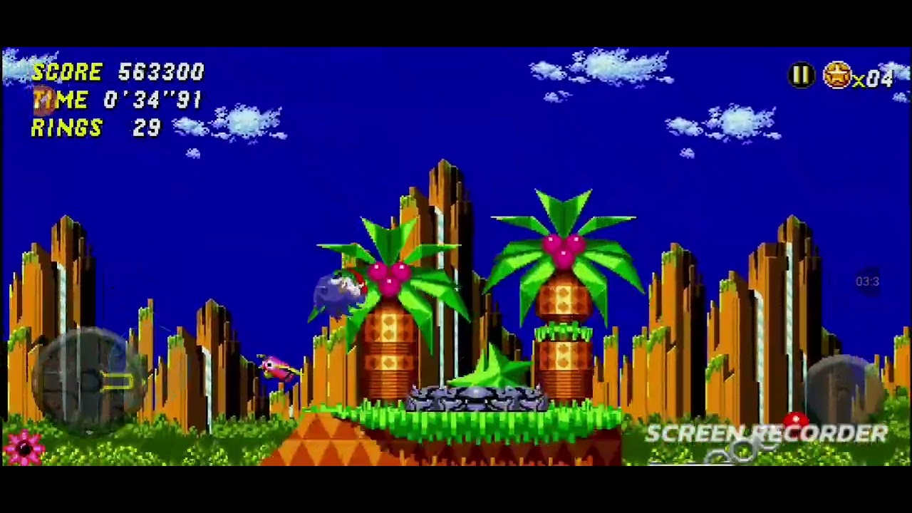 Jugando sonic cd