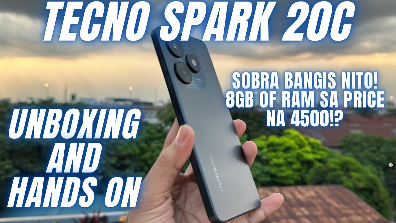 TECNO SPARK 20C Unboxing and Hands-On - ANG BANGIS NITO 8GB RAM NA SA HALAGANG 4500 LANG!