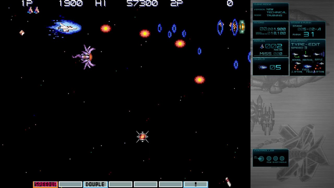 グラディウスIIIオリコレ　ミサイルヴァーティカルリップル···························スネーク！？