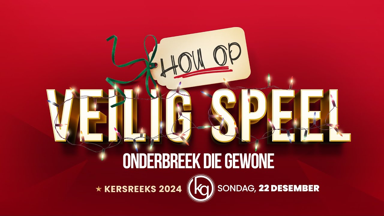 Hou op veilig speel - Onderbreek die gewone
