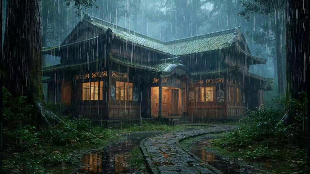 Relax and Sleep with Rain Sound 🌧️ | 12 Hours Peaceful Night Rain for Deep Sleep & Anxiety Relief