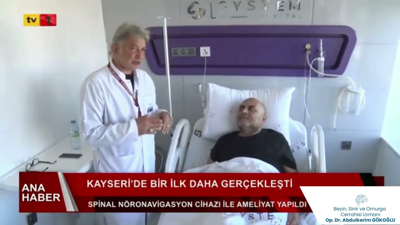 Sipinal Nöronavigasyon cihazı ile ameliyat gerçekleşti.