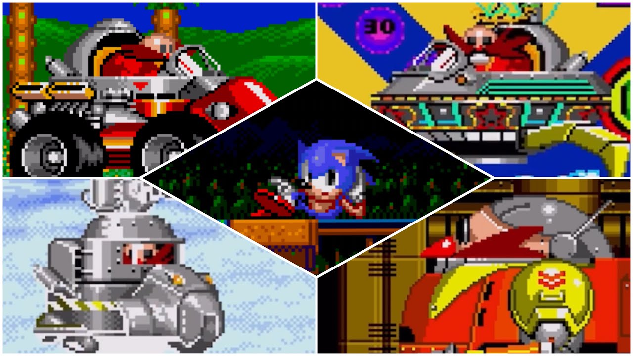 Sonic The Hedgehog 2 [2013 Mobile Release] - All Bosses & Ending (No Damage)