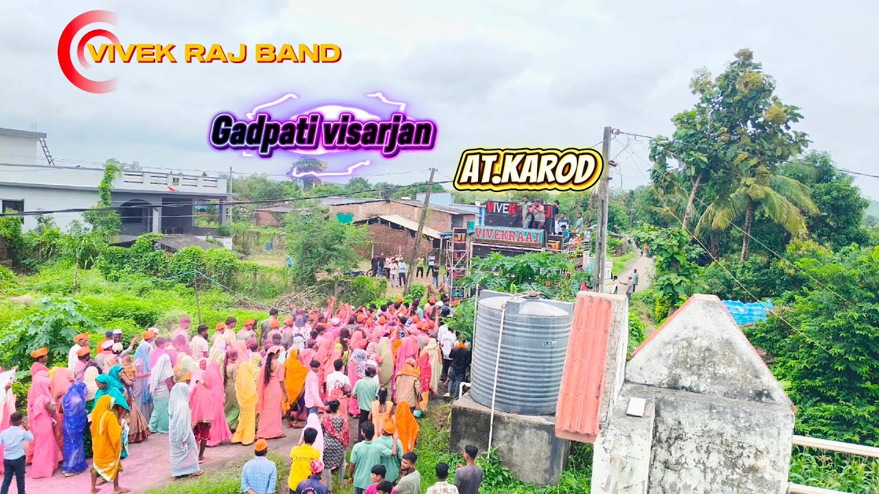 VIVEK RAJ BAND GADPATI🙏 VISARJAN (AT.KAROD ) 