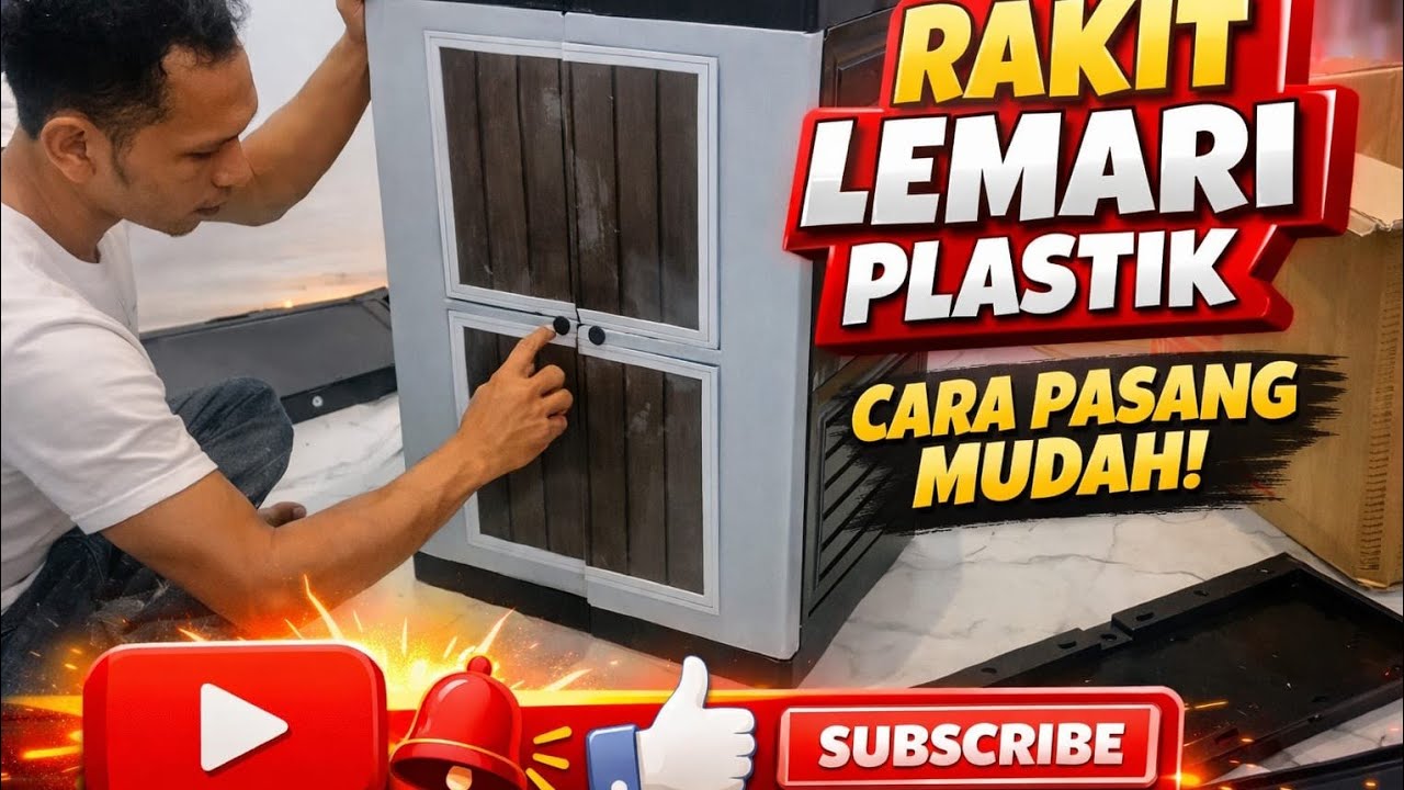 Unboxing Lemari  Plastik Murah! Cara Rakit & Pasang Sampai Jadi!