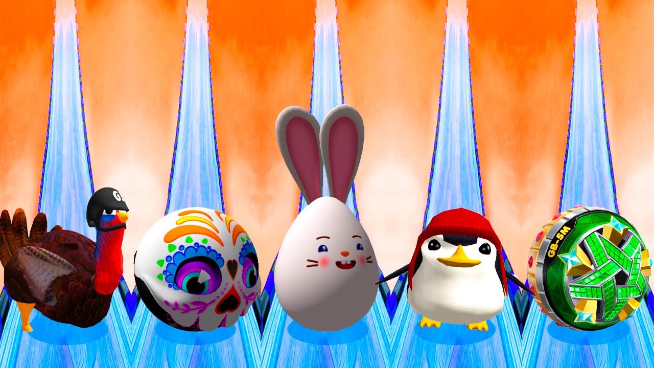 Going Balls - Duck vs Egg vs Mask vs Turkey vs 5M! Race-553