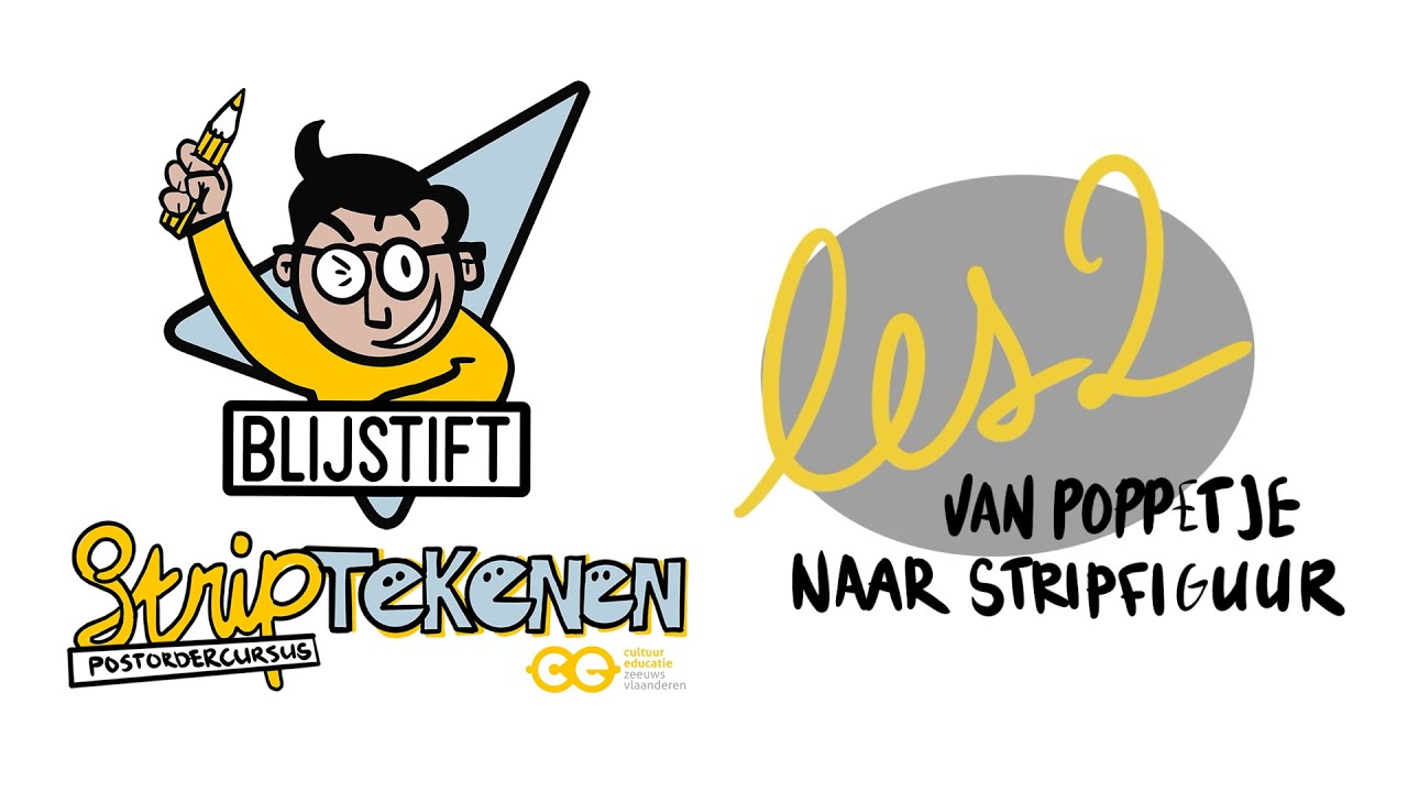Postordercursus striptekenen Deel 3: Van poppetje naar stripfiguur! (Les 2)