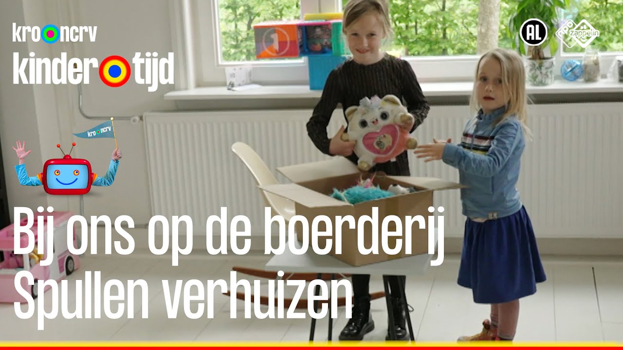 Spullen verhuizen | Bij ons op de boerderij | Kindertijd KRO-NCRV