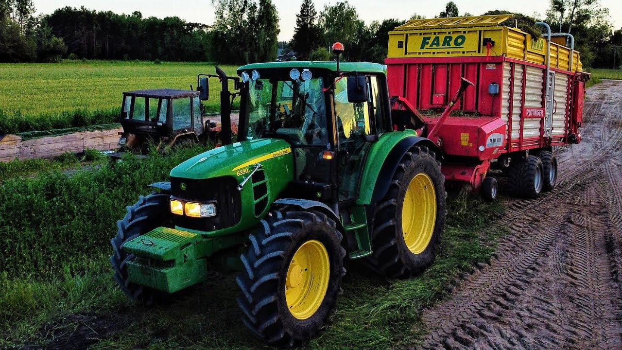 Zbiór Traw 2022 z Jelonkiem! 🦌💚 JOHN DEERE 6330 & POTTINGER FARO 4000 ☀️ GR. KONIECKA ✓