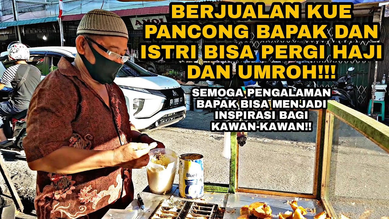 HARGA 500rupiah UNTUNG BERSIH 30JUTA/BULAN!! KUE PANCONG KELAPA MUDA | INDONESIA STREET FOOD