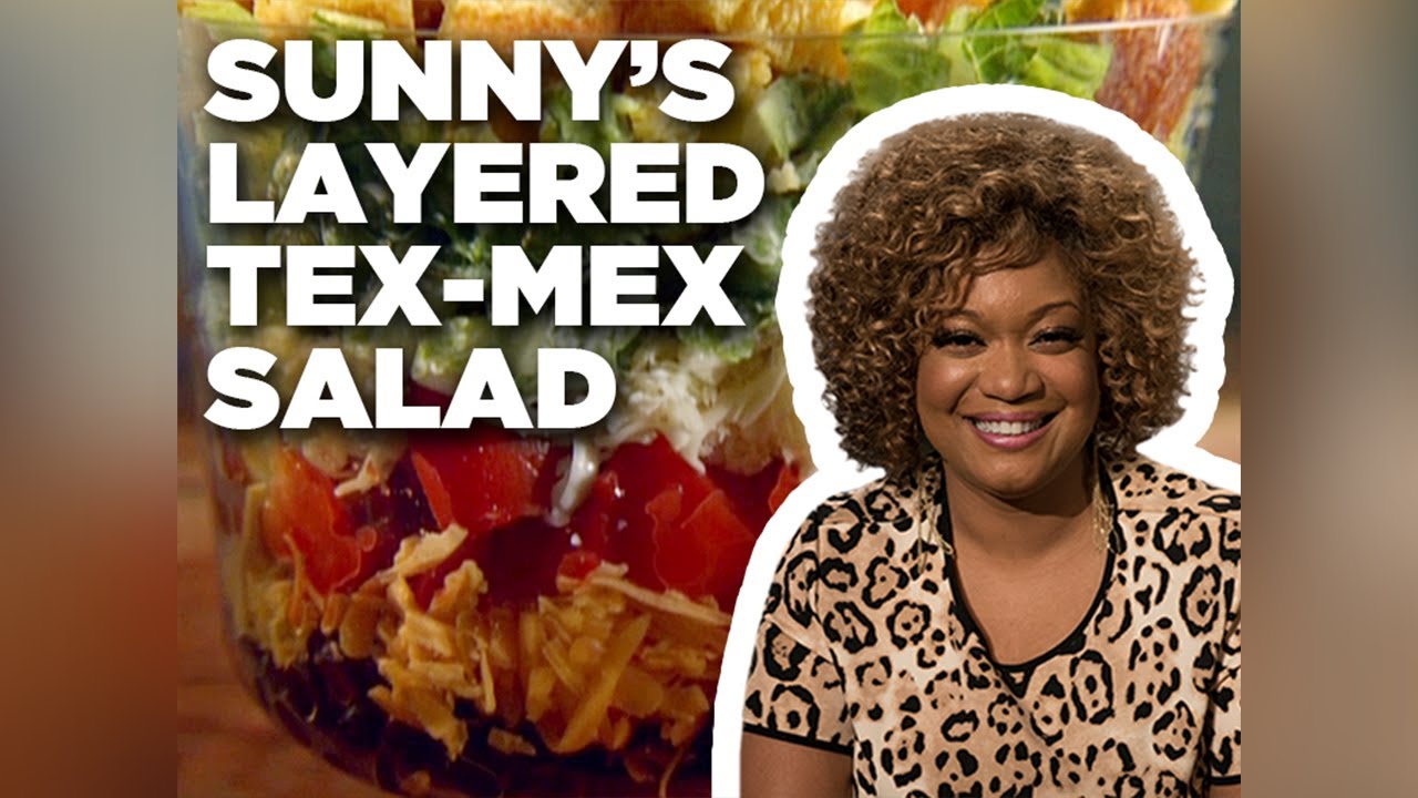 Sunny Anderson's Layered Tex-Mex Salad | Cooking for Real | Food Network