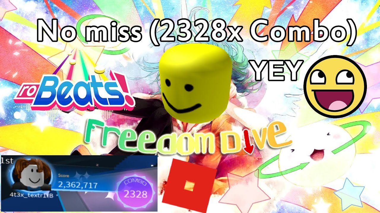 (FC) Roblox RoBeats - Freedom Dive (Hard) [30] No miss / 2328x Combo (99.80% ACC)