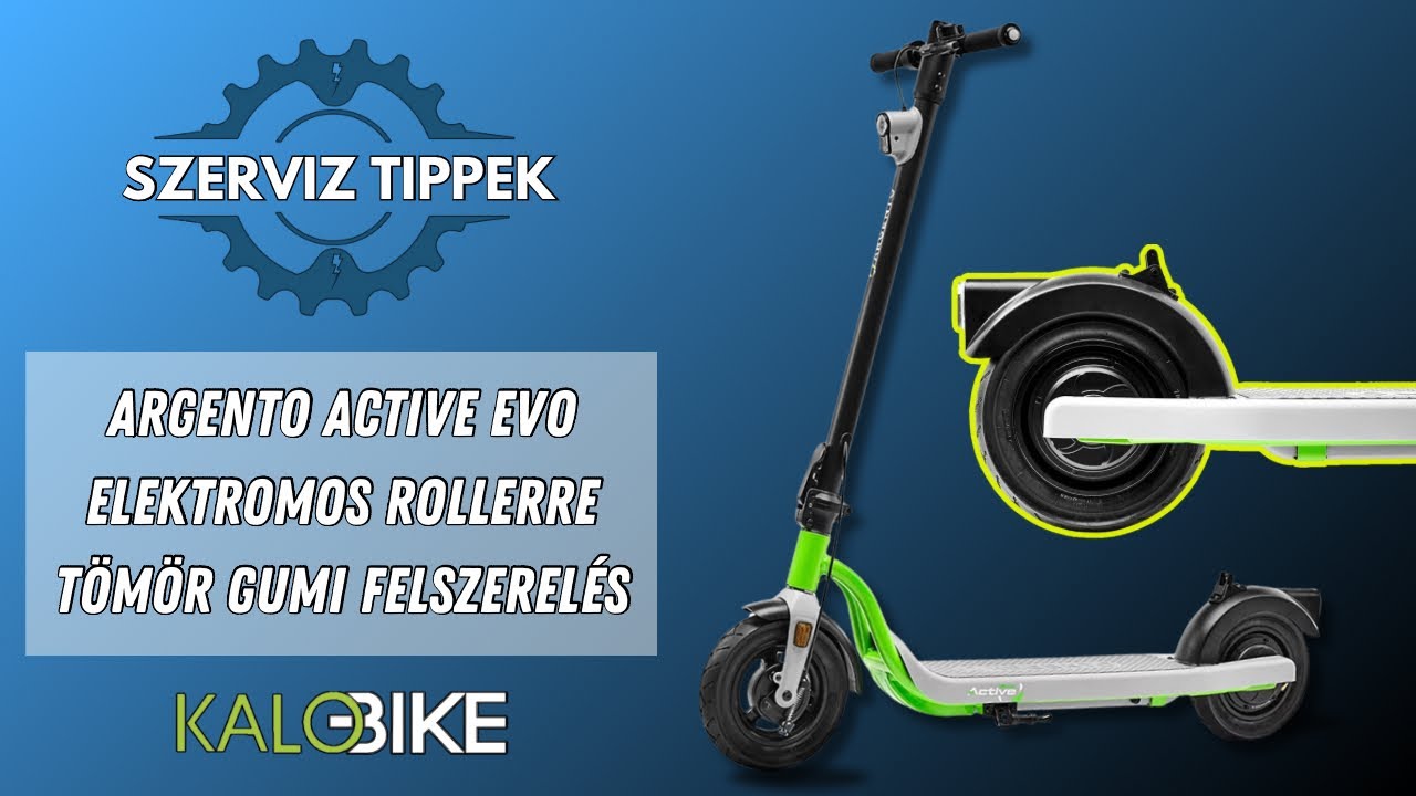 Elektromos Roller tömör gumi felszerelése - Argento Active Evo | Lépésről Lépésre Útmutató 🚴‍♂️