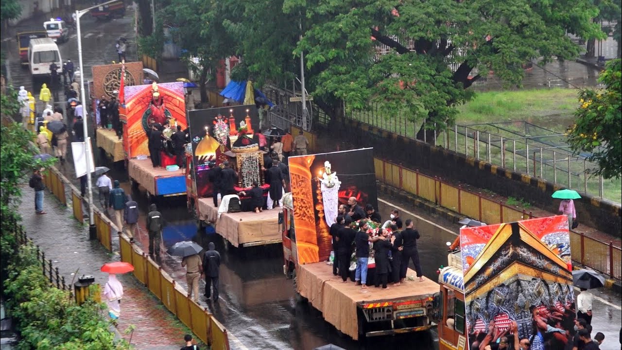 Ashura in Mumbai  10th Muharram of 2021 (OFFICIAL VIDEO IN 4K) Juloos-e-Sham-e-Ghareeba India.