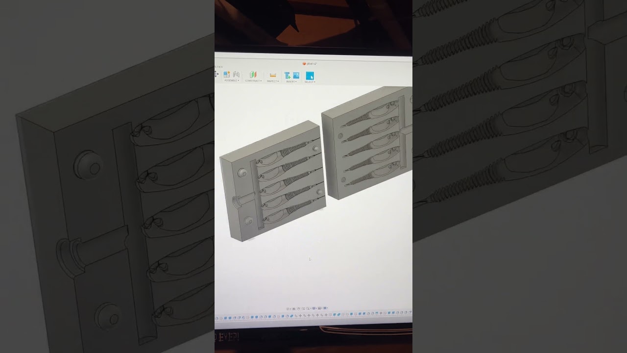 Fishing softplastic mold 