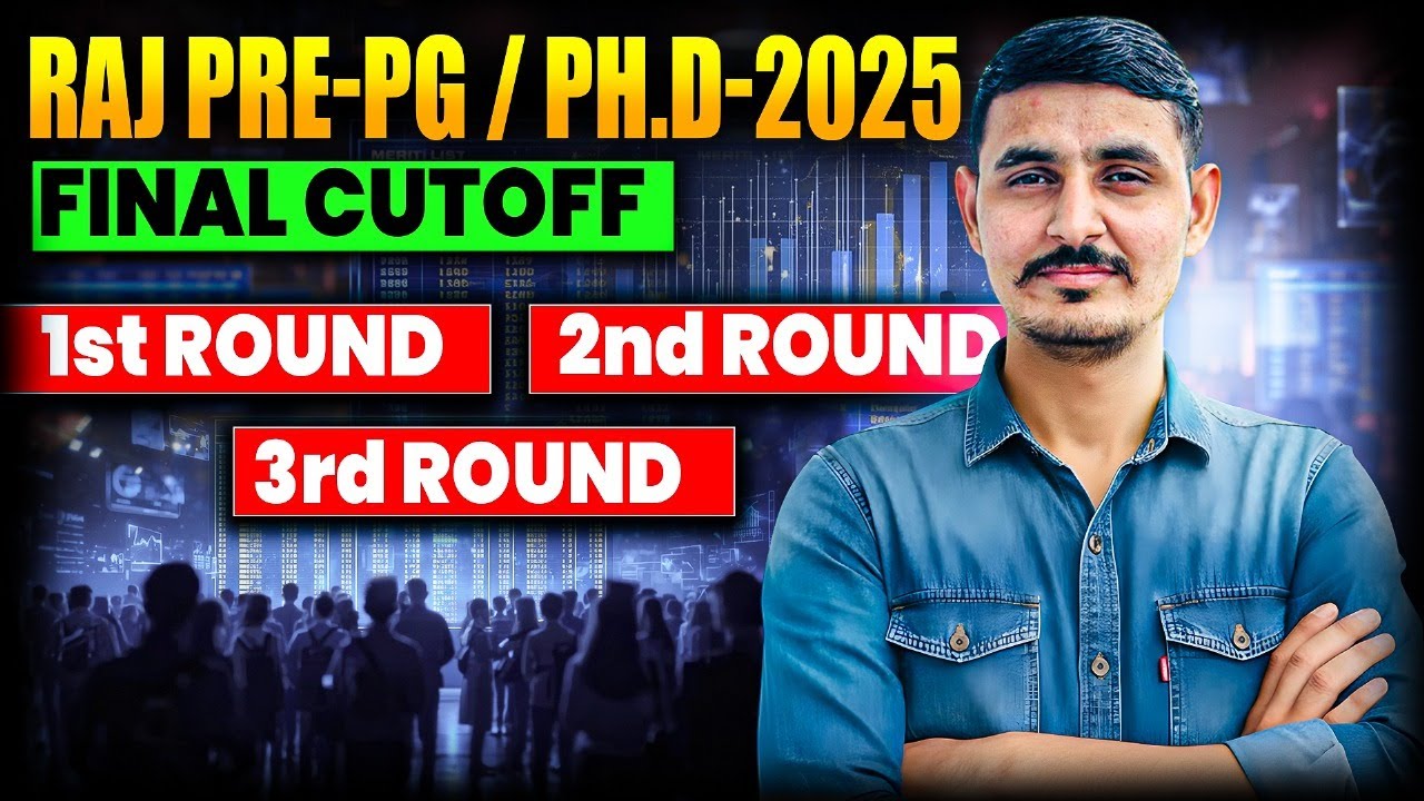 Rajsthan Pre Pg 2025 First Round Final Cut Off || Pre Pg 2025 Counselling #prepg2025