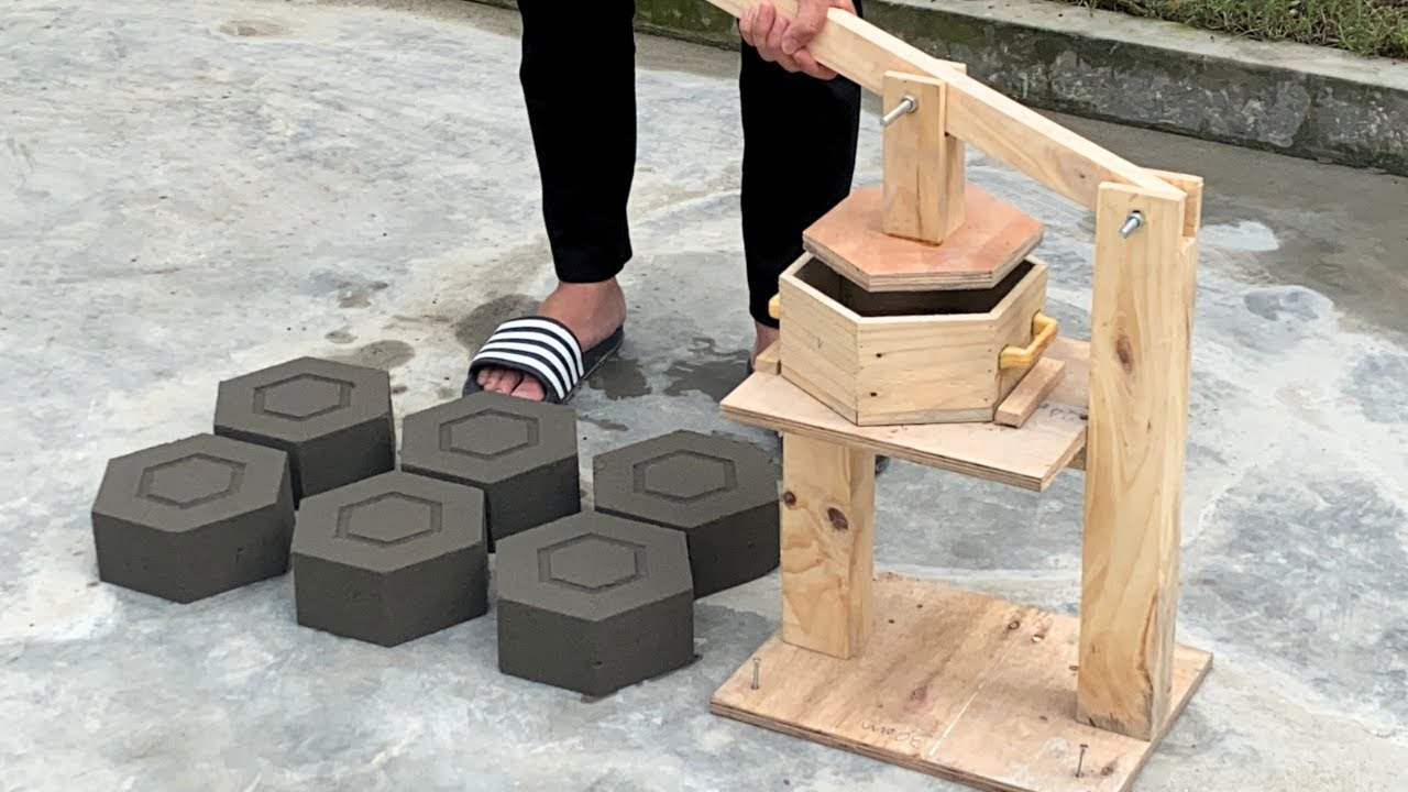 Create A Beautiful Wooden Pattern Pressed Brick Mold - Unique and Creative
