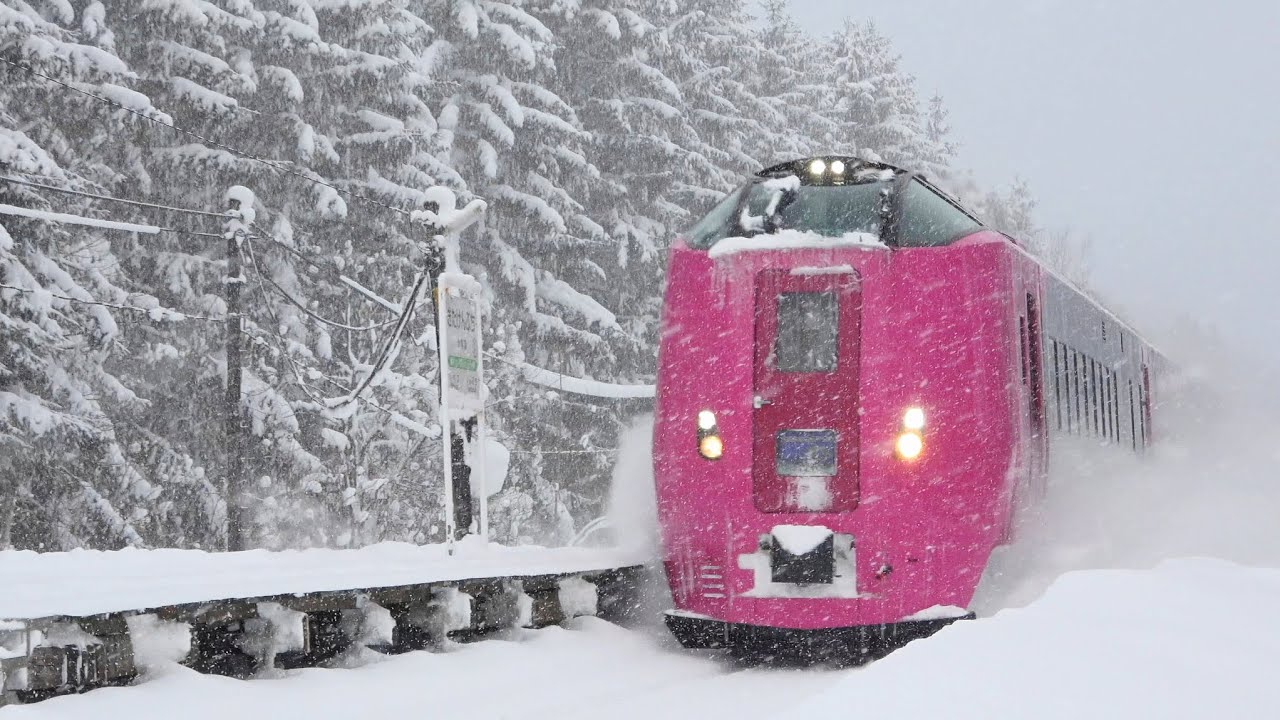 廃止される秘境駅とラッセル 宗谷 サロベツ 2021.2