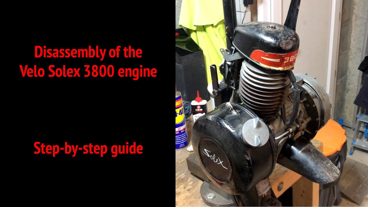 Disassembly of the Velo Solex 3800 engine