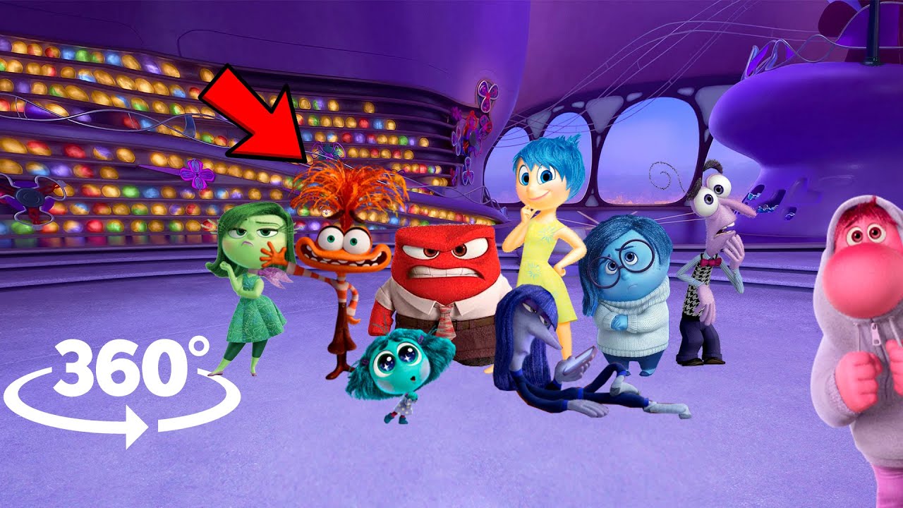 VR 360° Find the Emotions - Inside Out 2 | Emotions hide-and-seek Challenge - 360º VR Video 4K