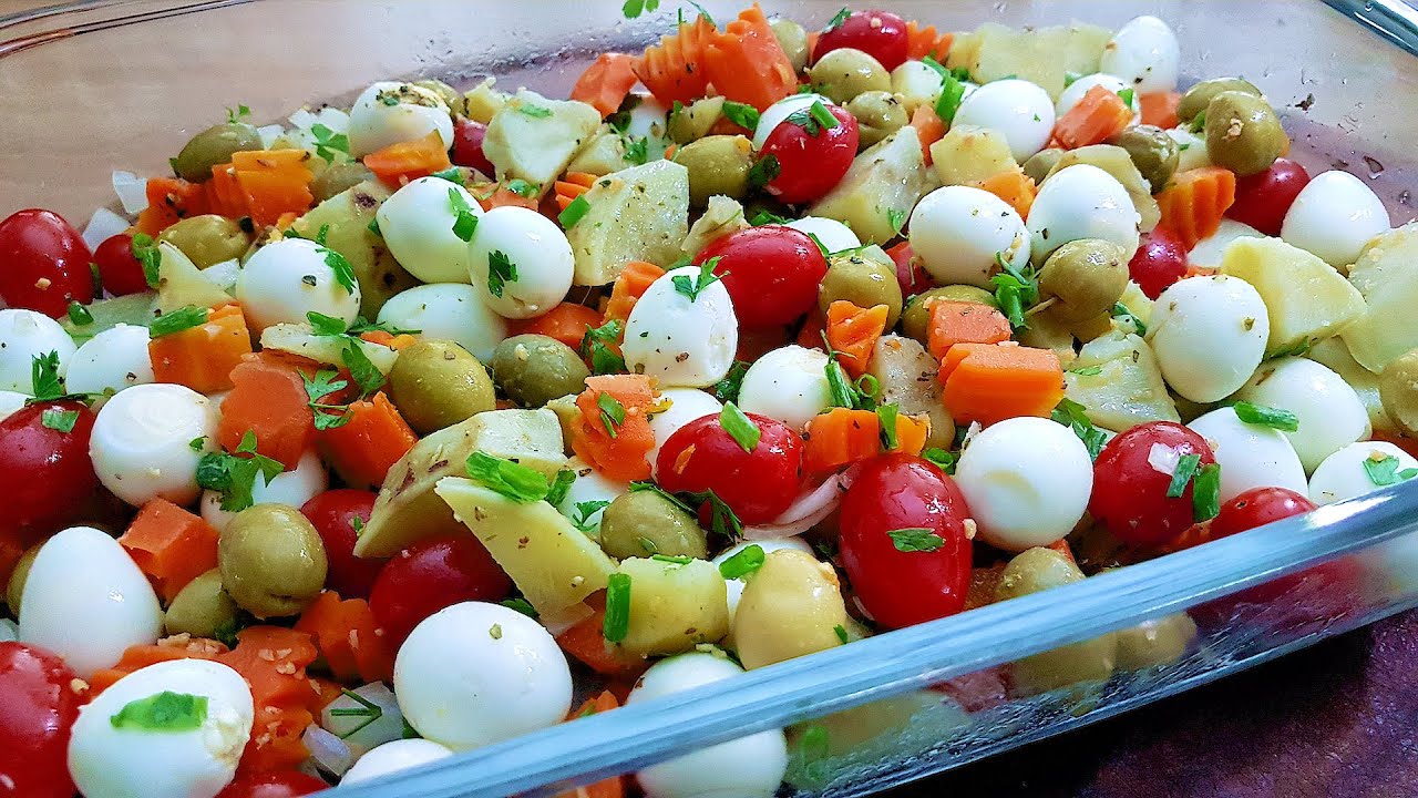 Salada de Legumes para Variar o Cardápio Simples Saborosa e Saudável (#fit)